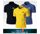 Pack of 3 Polo T-shirts Design 48